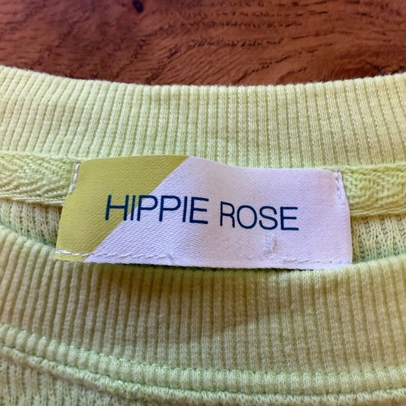 Hippie Rose Lime Green Sweatershirt - Picture 9 of 11
